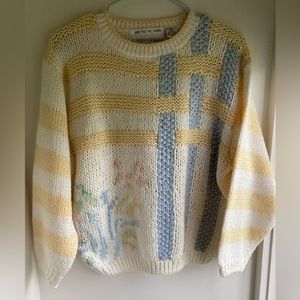 (SOLD) Vintage|Hand Knitted|Perfect Design|sweater Size M